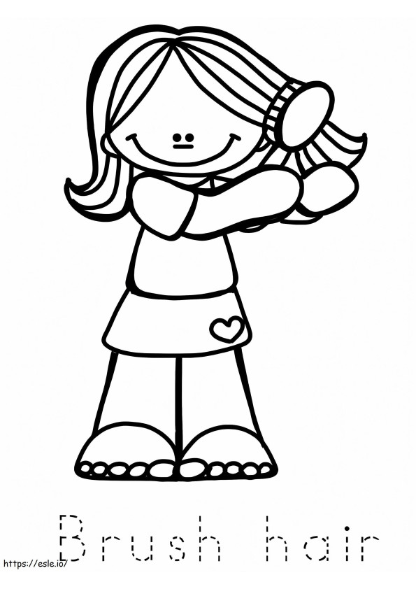 Brush Hair coloring page