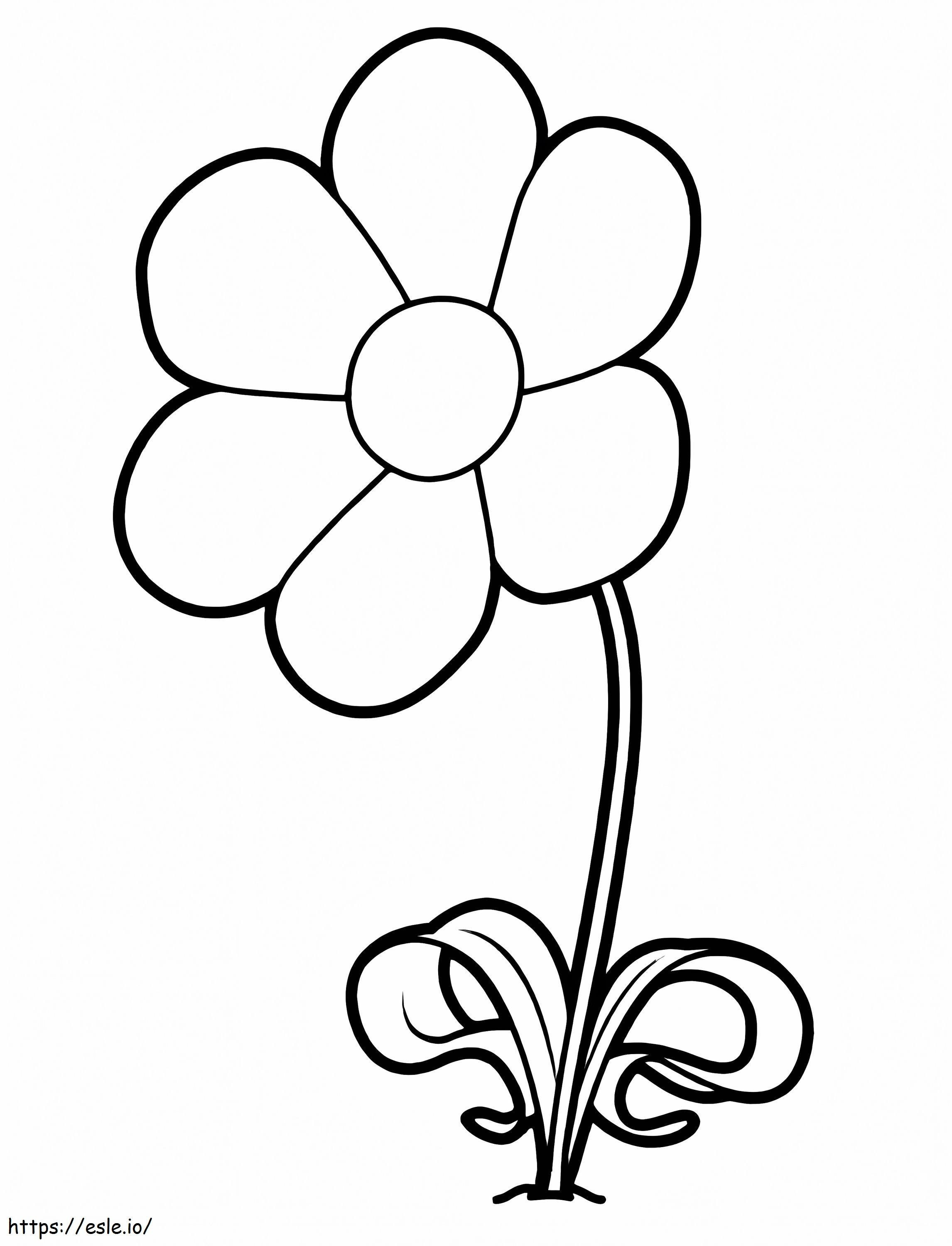 Kwiat Z Uki kolorowanka