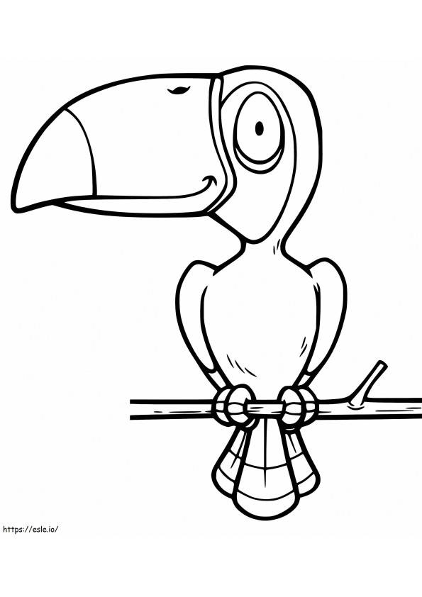 Funny Hornbill coloring page