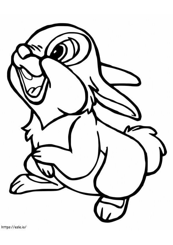 Thumper Disneya kolorowanka