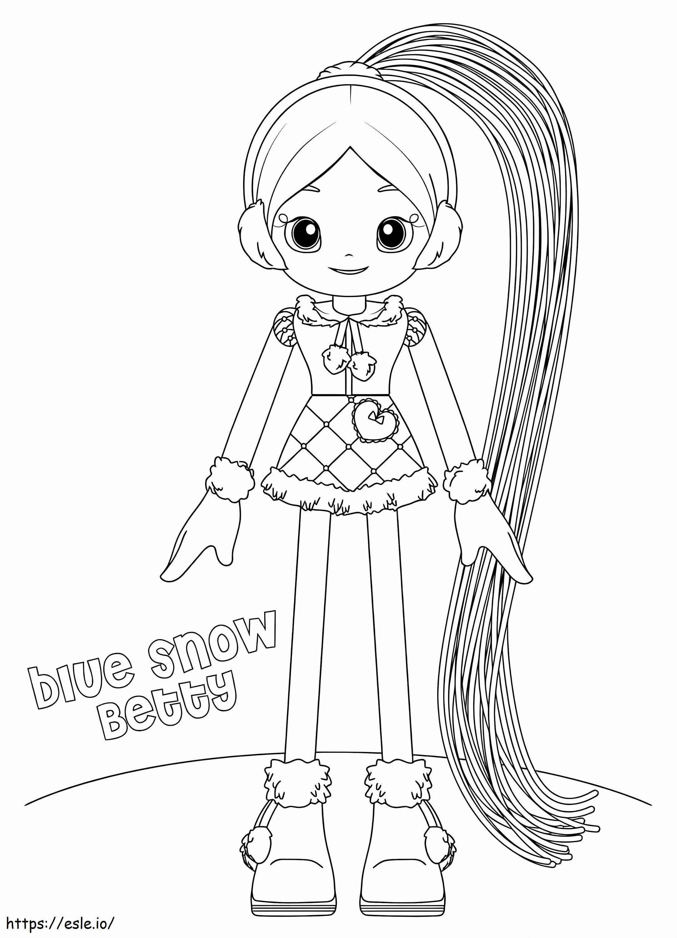 Blue Snow Betty coloring page