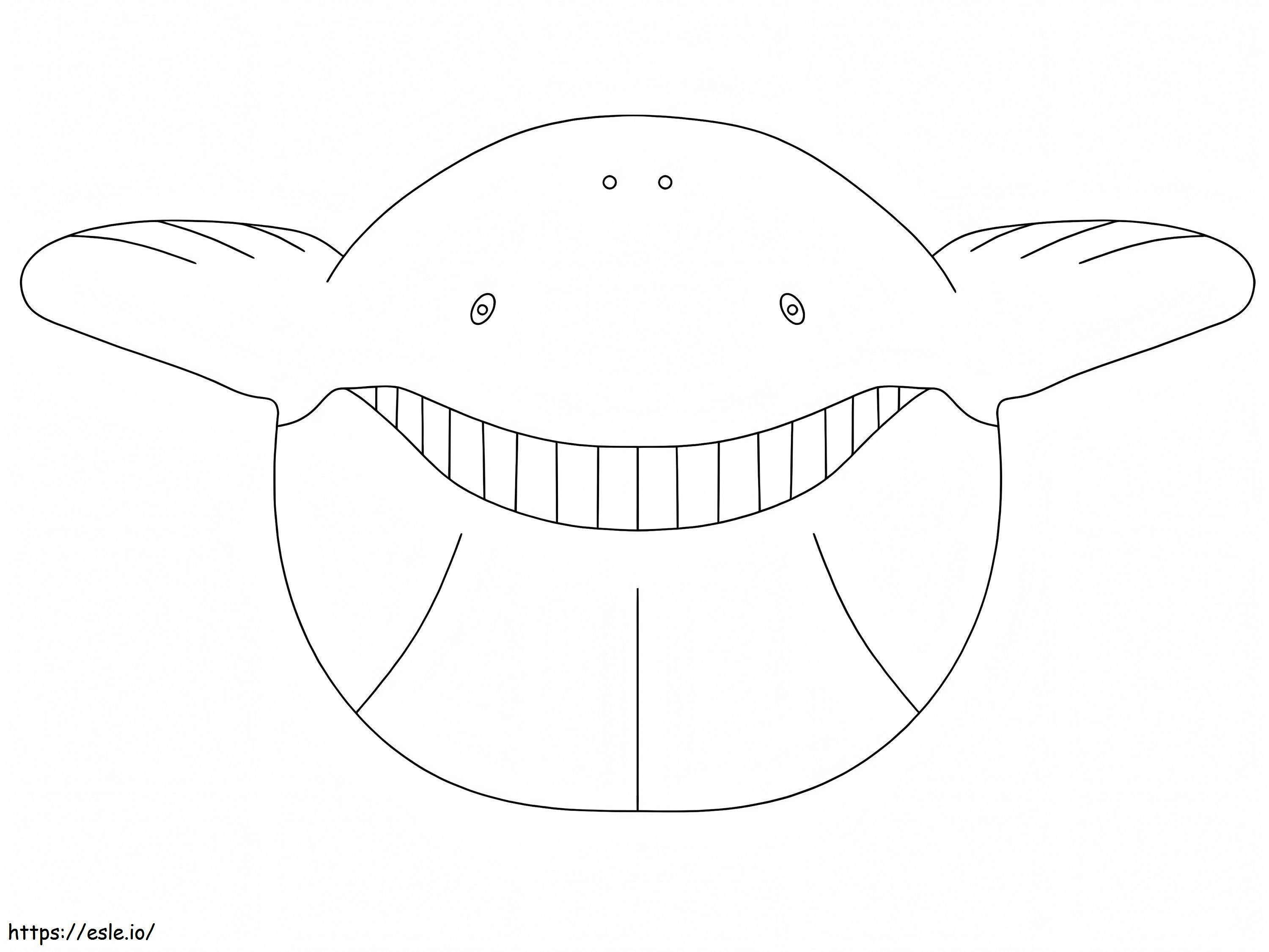 Wailord Pokemon 2 coloring page