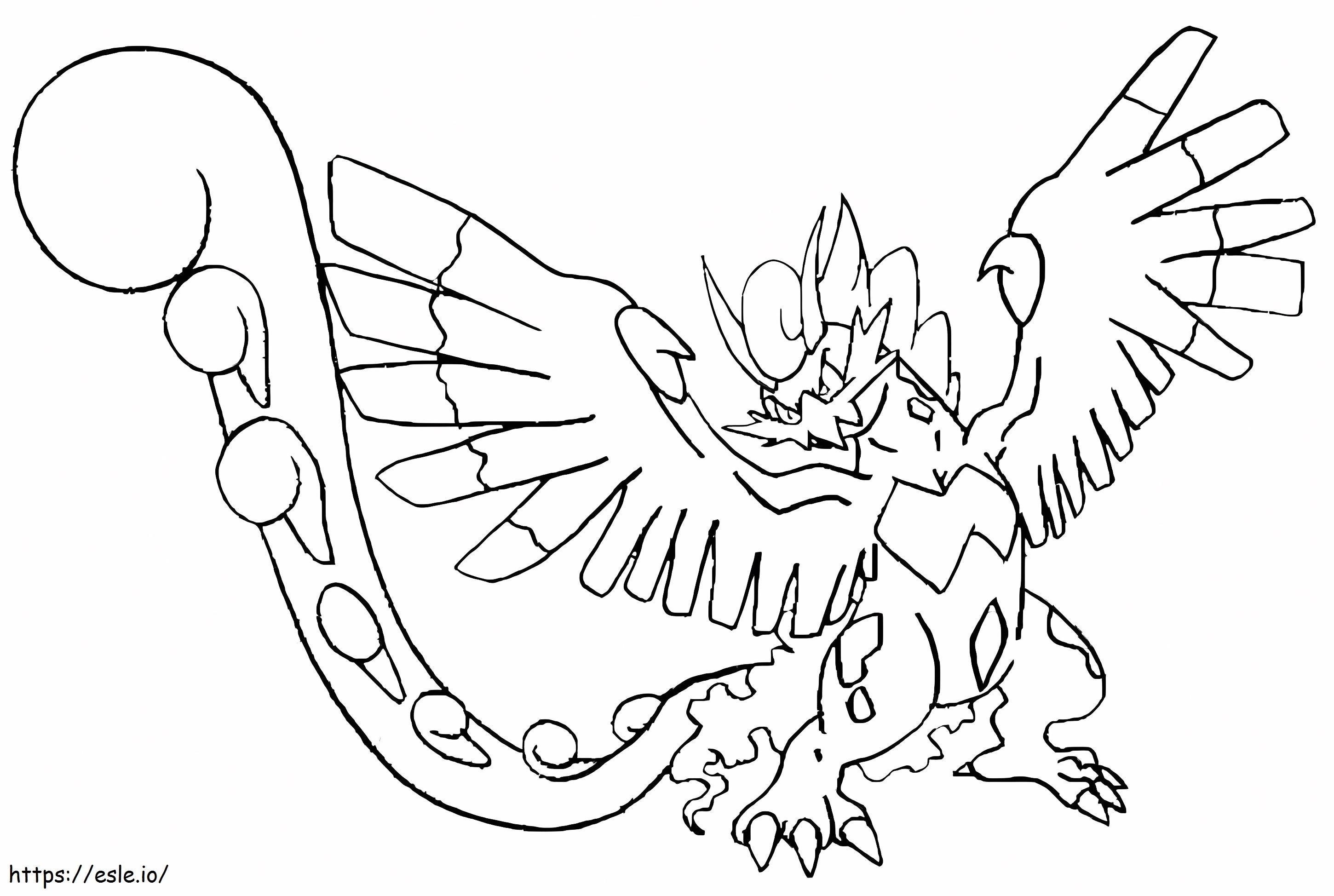 Pokemon Tornadus Therian Form coloring page