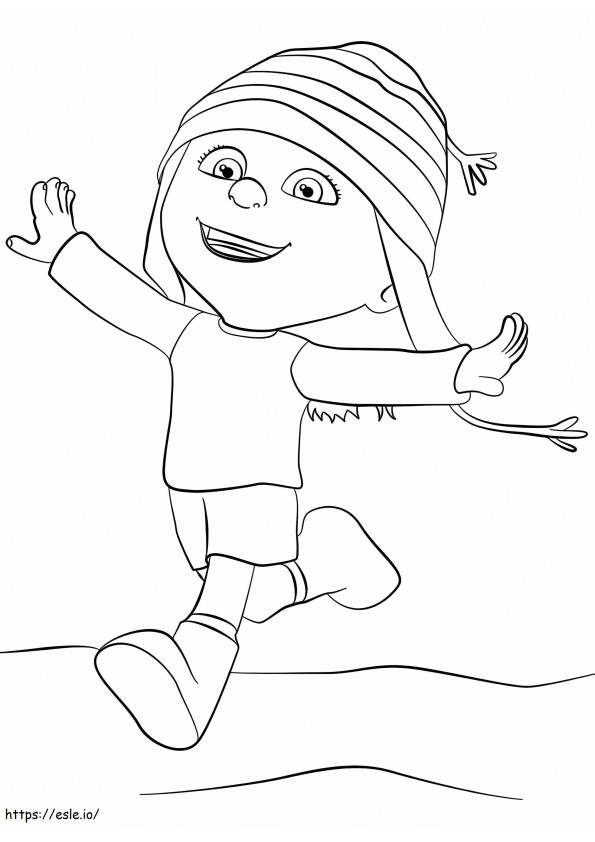 Despicable Me Edith coloring page
