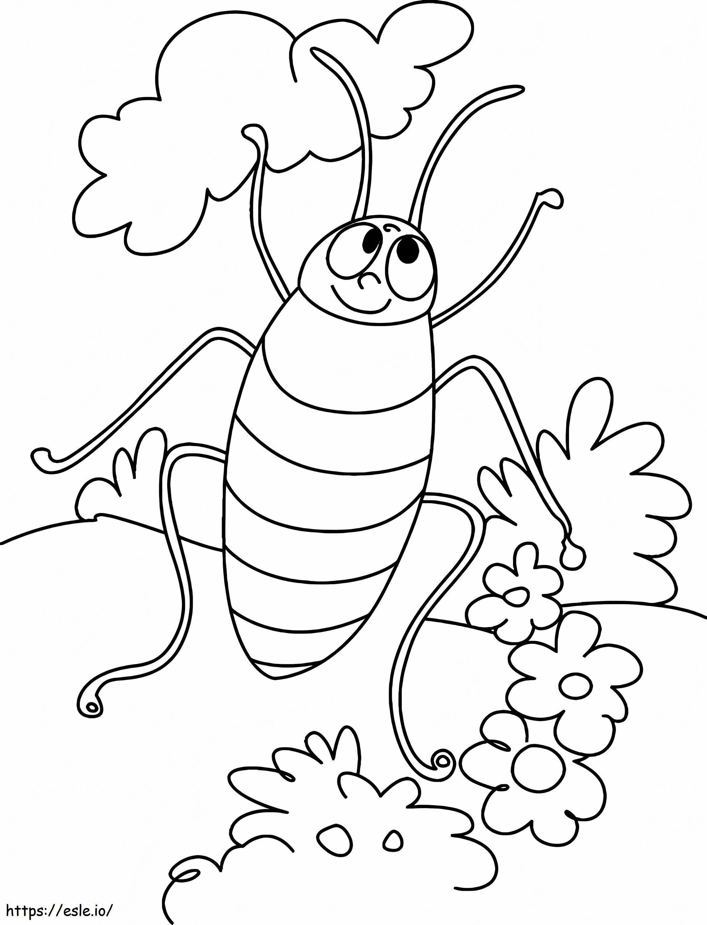 Cartoon kakkerlak kleurplaat kleurplaat