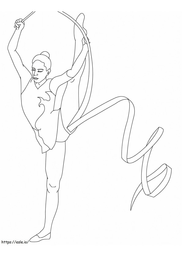 Coloriage Gymnastique 6 à imprimer dessin
