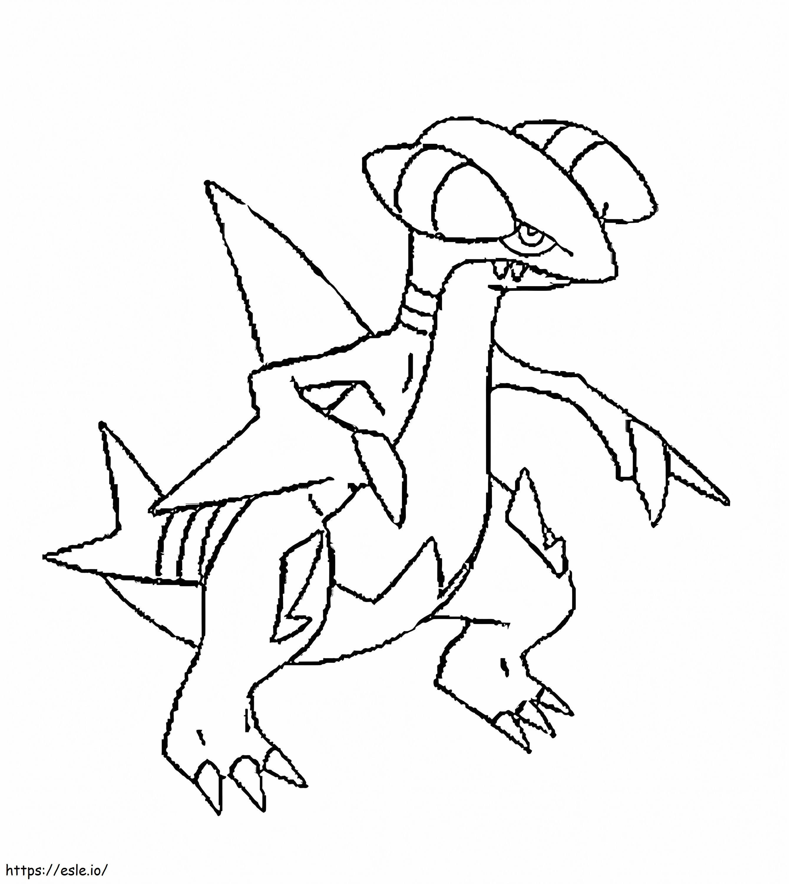 Coloriage Pokémon Gabite Gen 4 à imprimer dessin