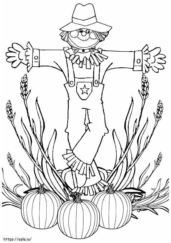 Scarecrow Normaali värityskuva