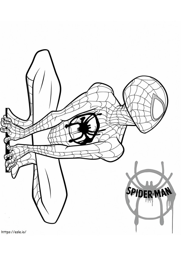 Spider Man Miles Morales 1 coloring page