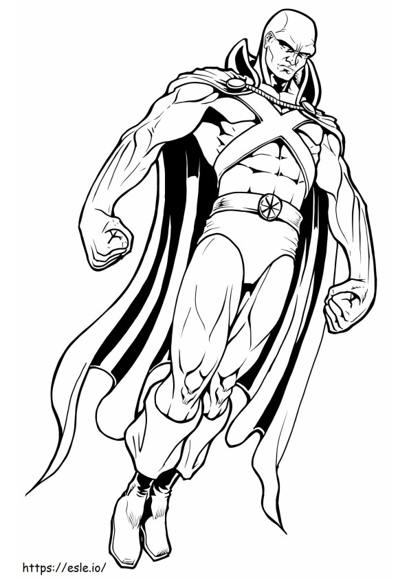Martian Manhunter Powerful coloring page