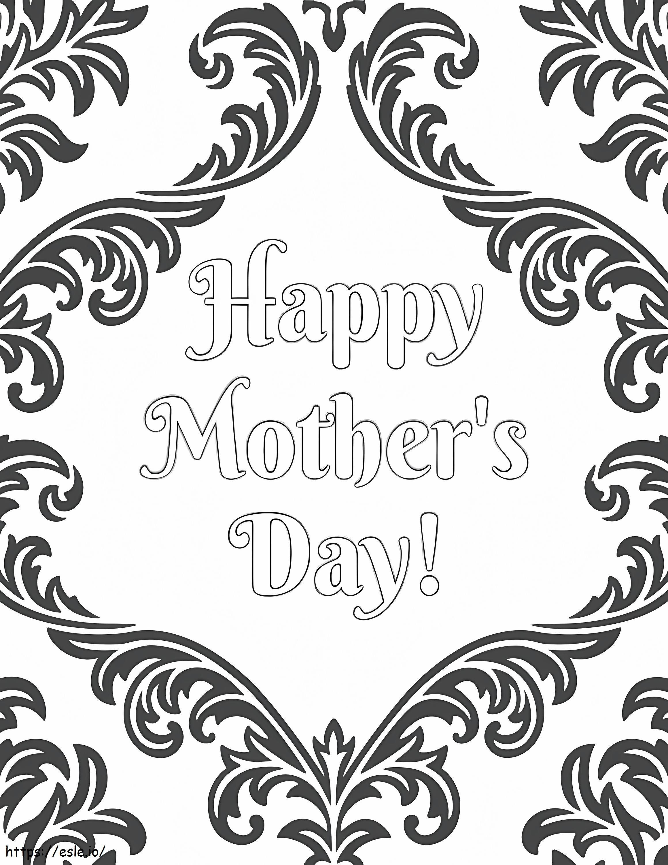 Happy Mothers Day 14 coloring page