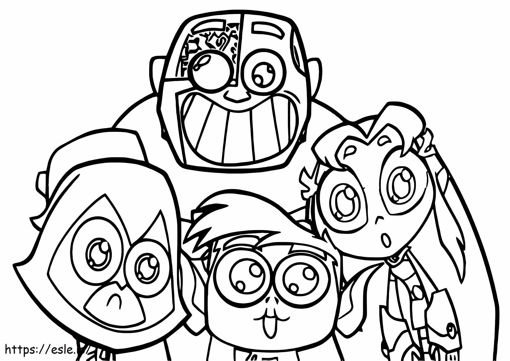 Cyborg And Stupid Friend coloring page