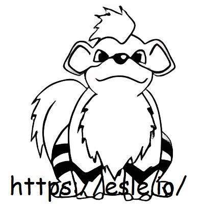 Growlithe coloring page