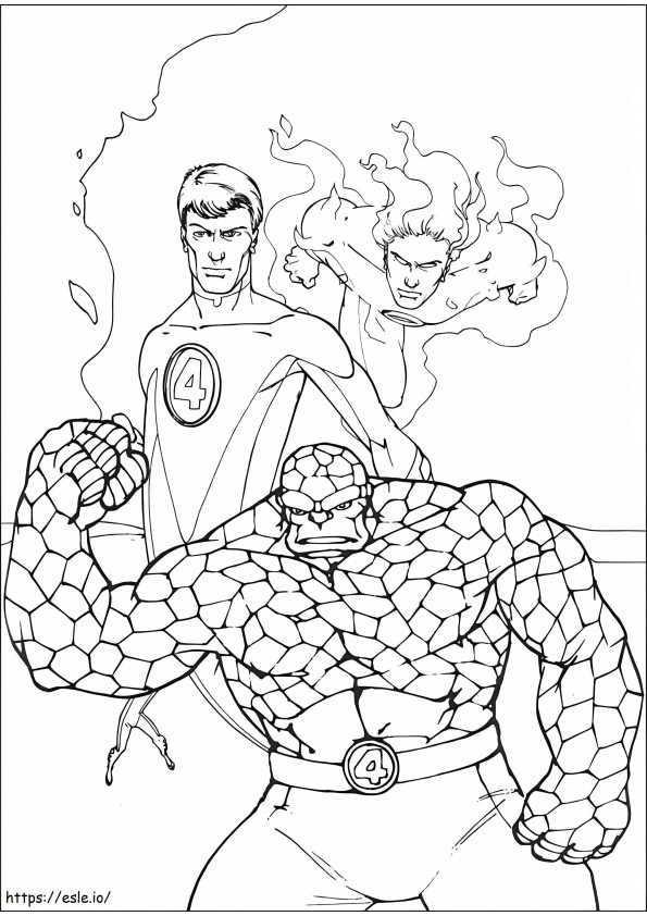 Fantastic Four 8 coloring page