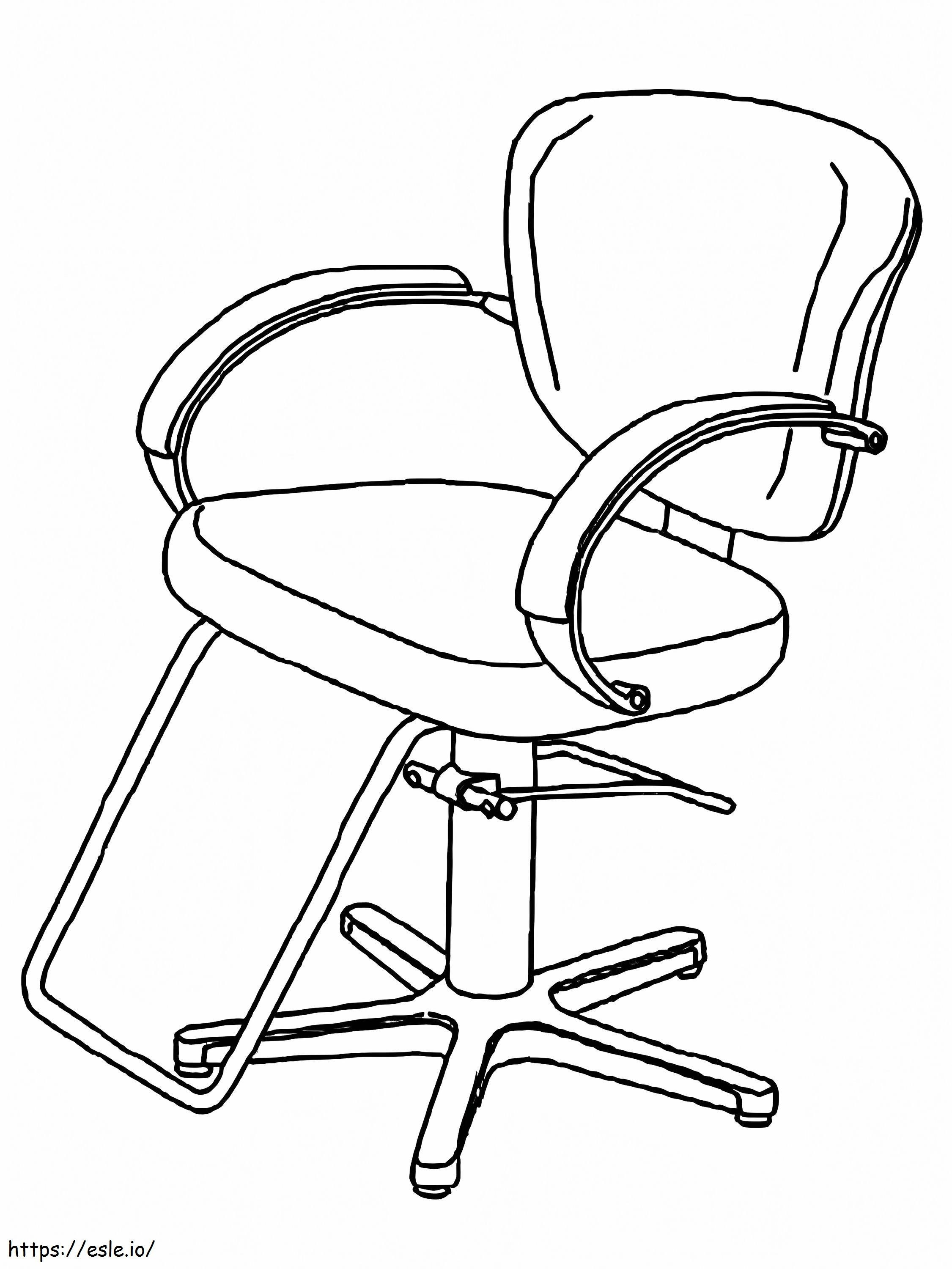 Fodrász szék kifestő