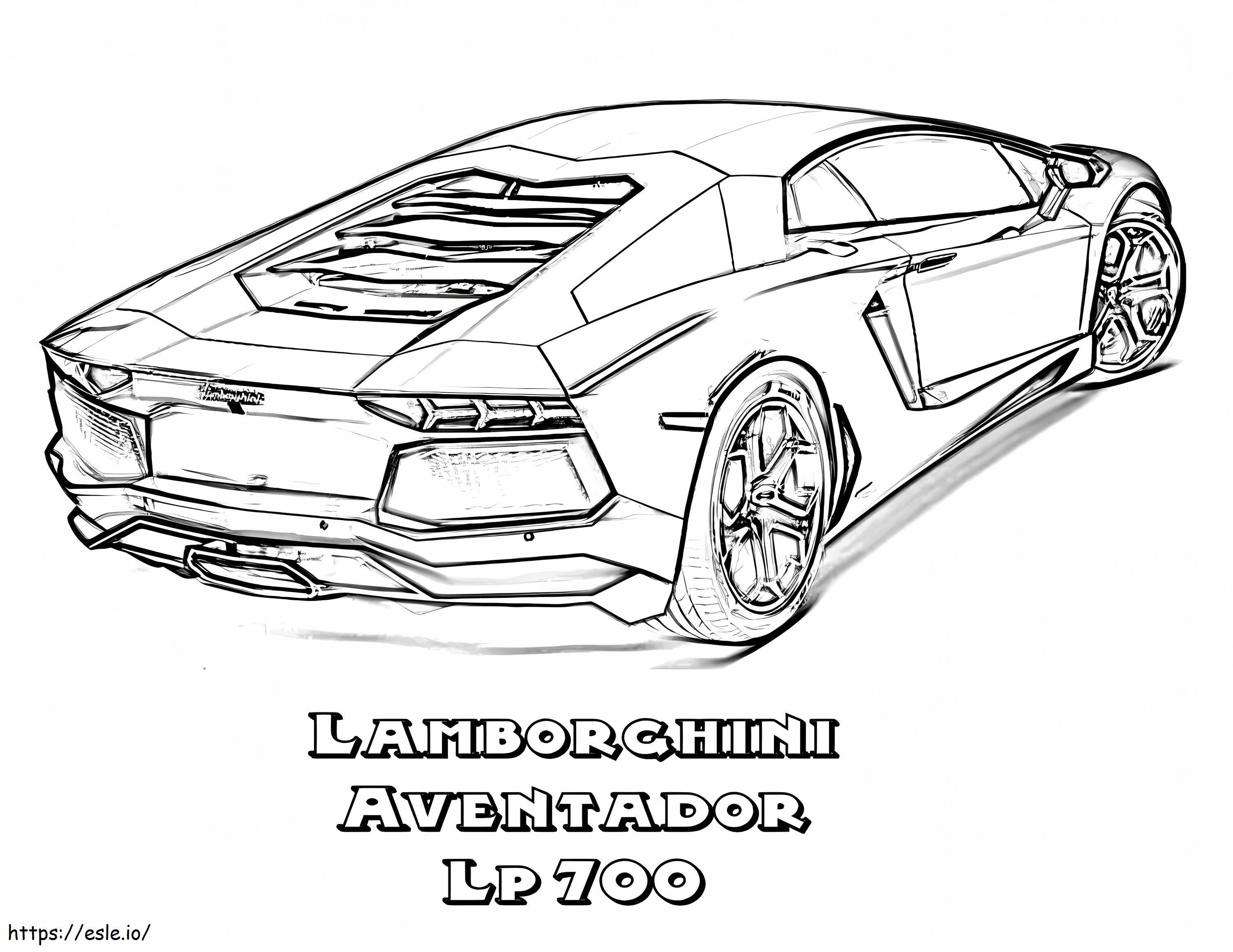 Lamborghini 9 1024X791 para colorear