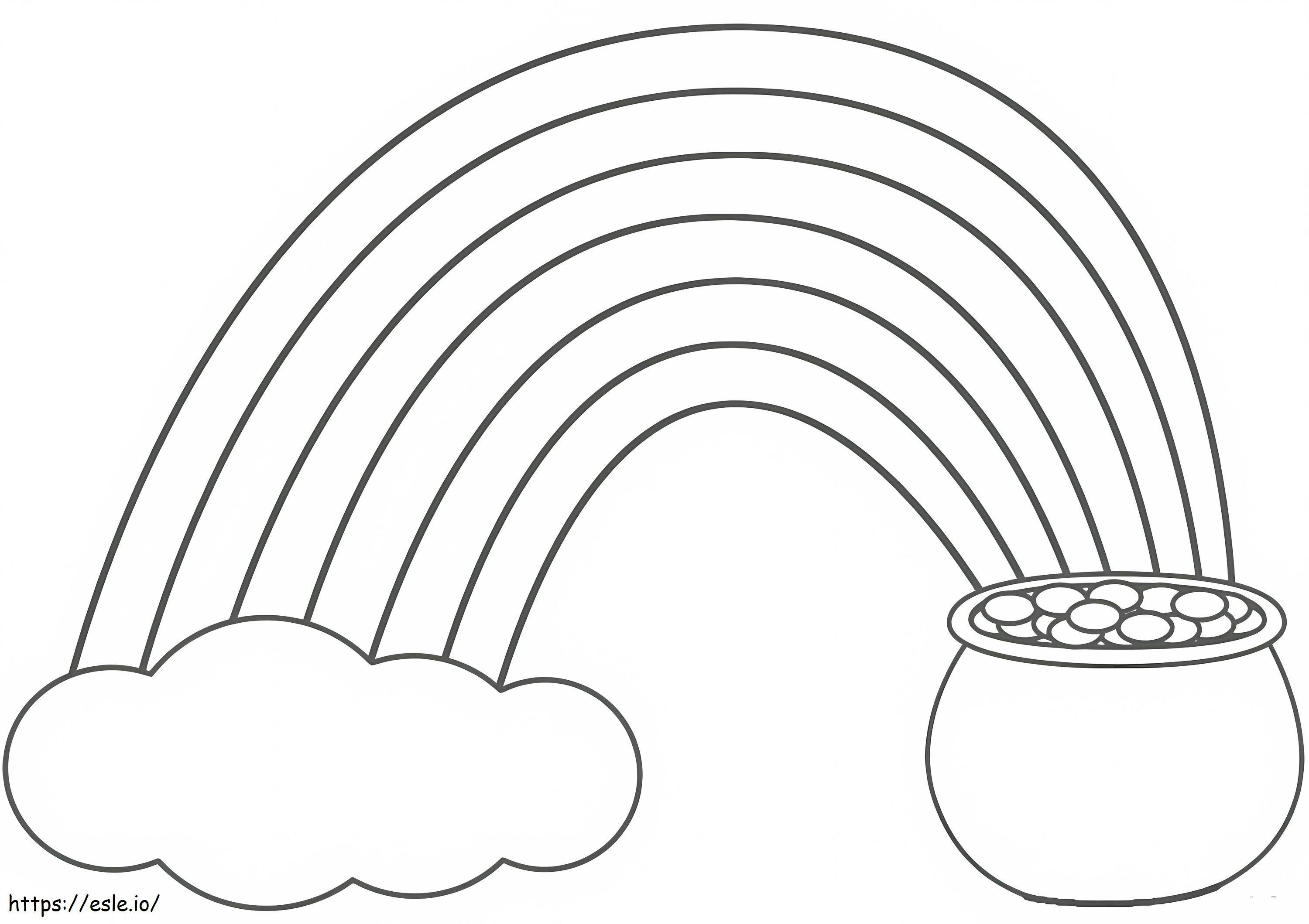 Pot Of Gold 3 coloring page