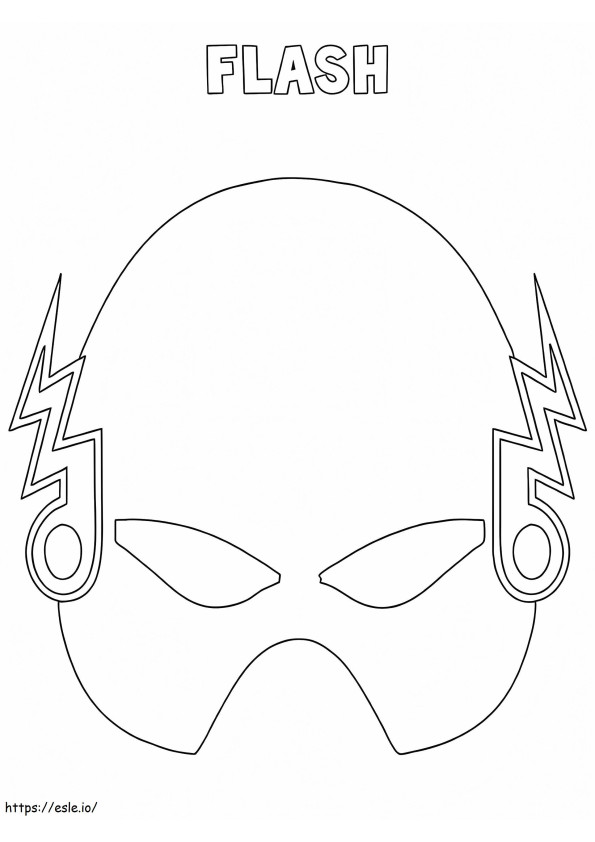 Máscara Flash para colorir