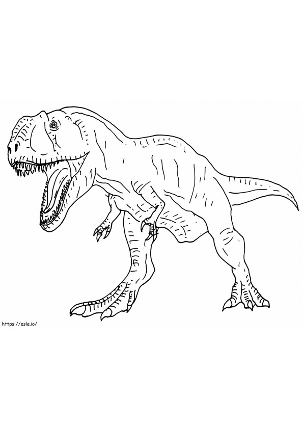 Coloriage Giganotosaure 2 à imprimer dessin