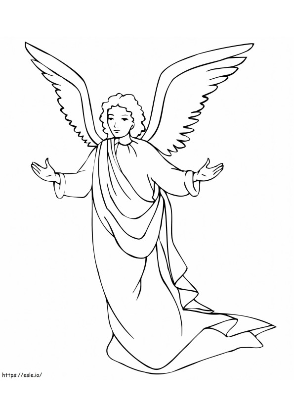 Printable Angel coloring page