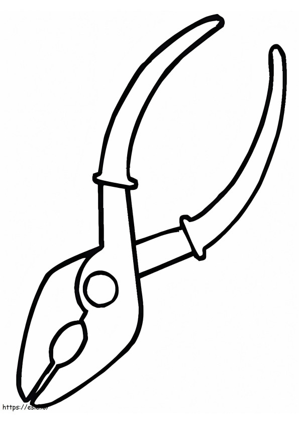 Pliers coloring page