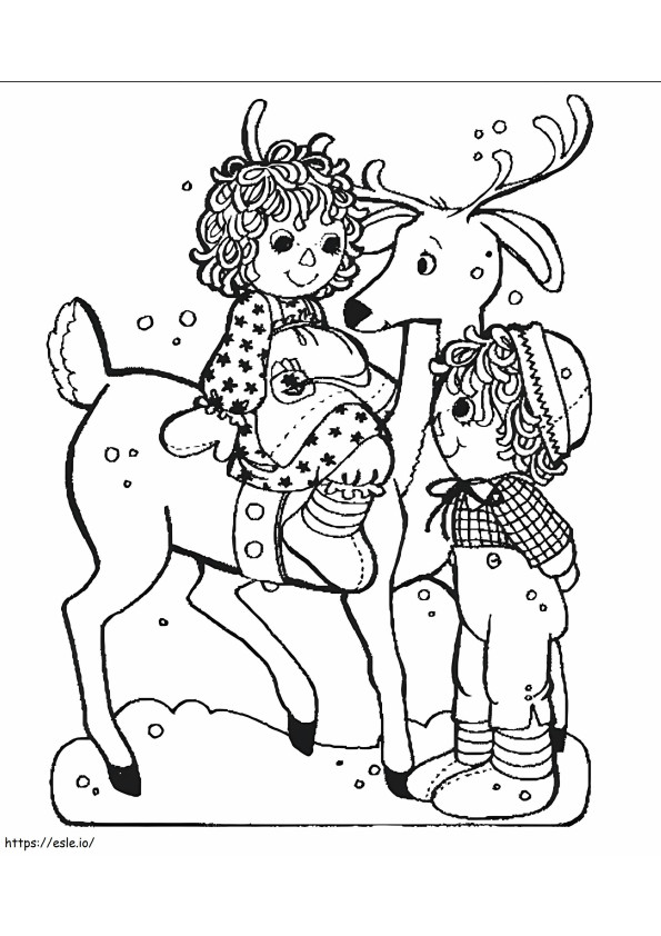 Raggedy Ann And Andy 14 coloring page