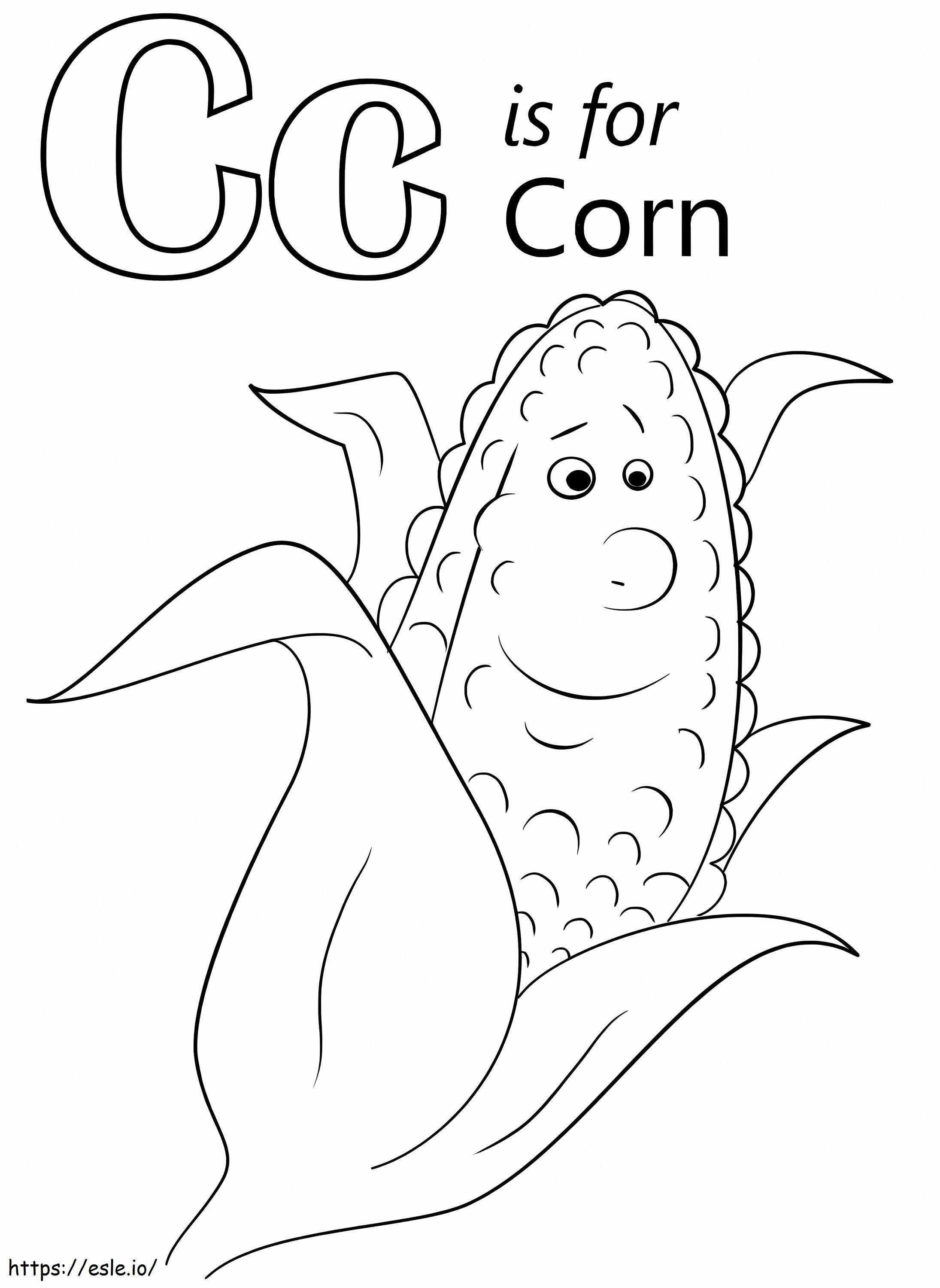 Frequent Letter C coloring page