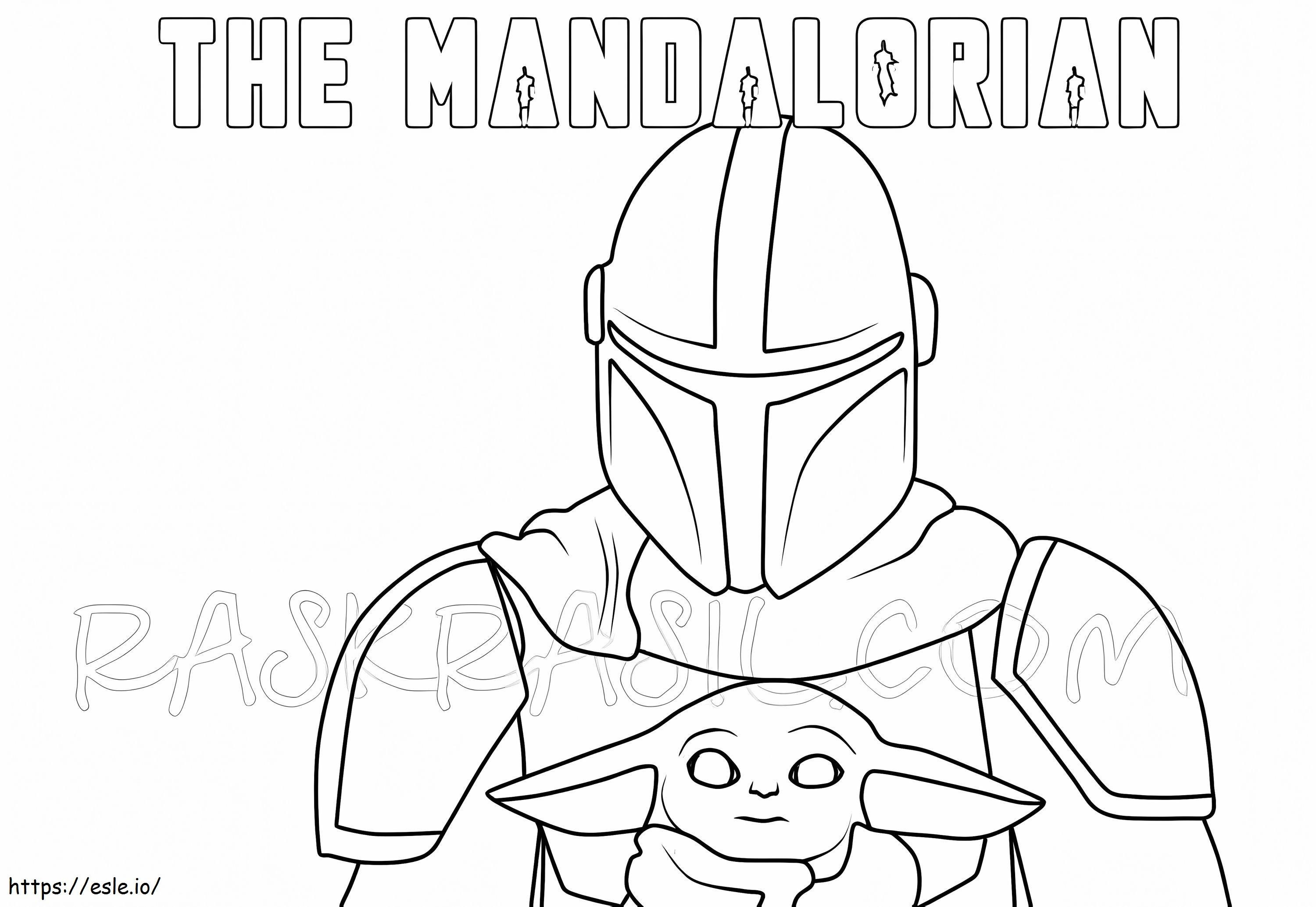 Mandalorianin 1 kolorowanka