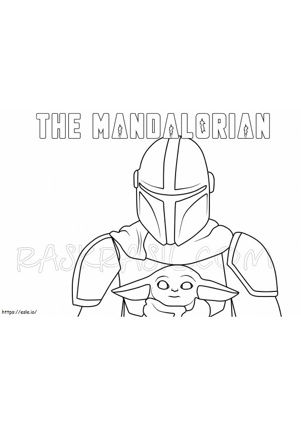 Mandalorianin 1 kolorowanka