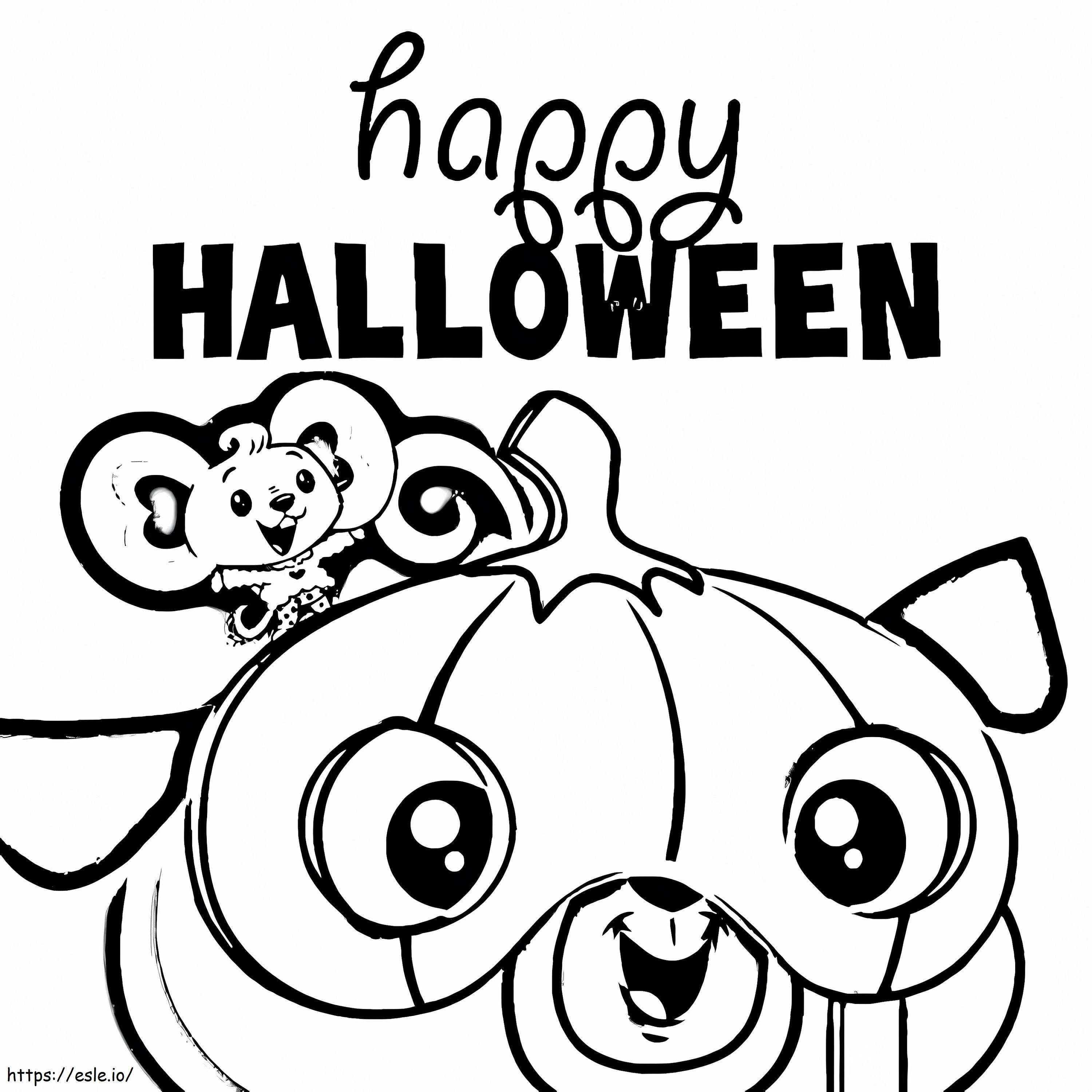 Halloween Chip And Potato coloring page