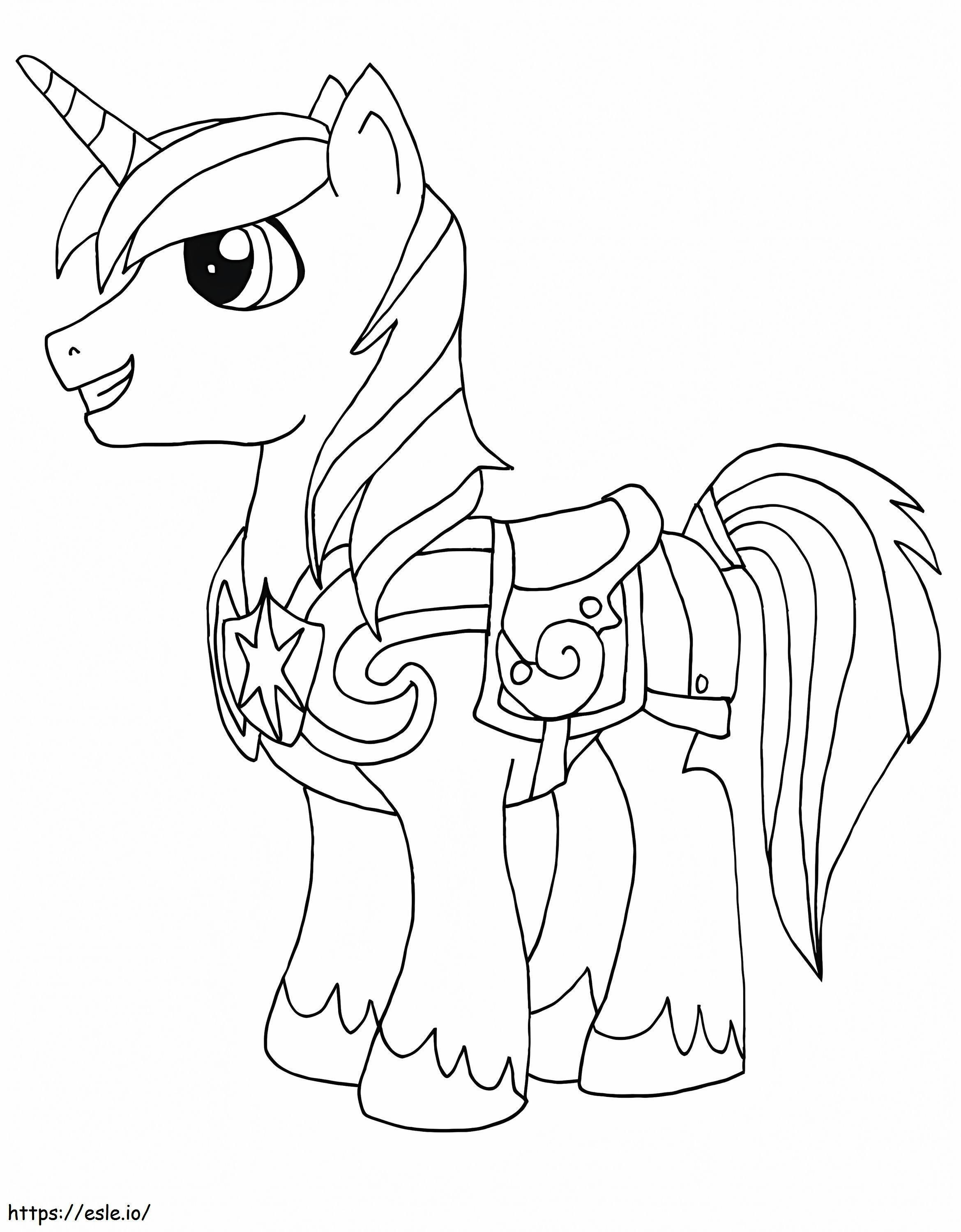 Shining Armor My Little Pony värityskuva