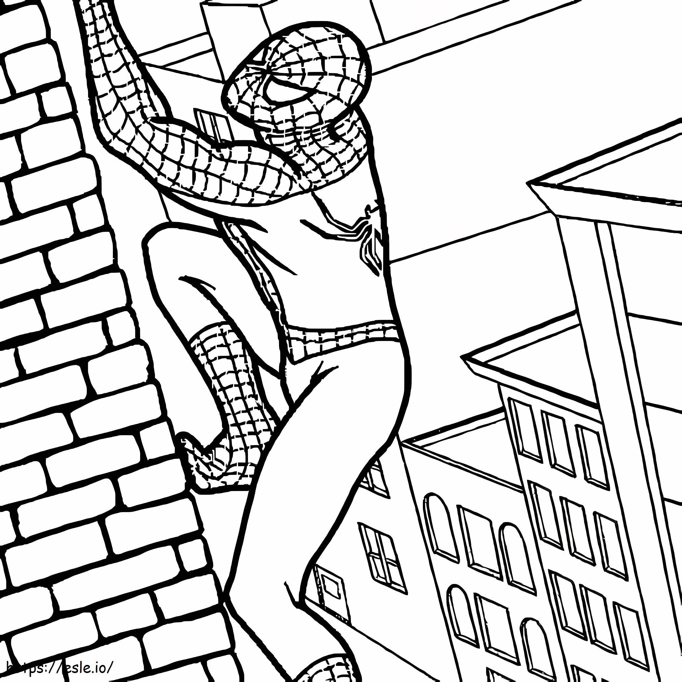 Coloriage Spiderman pour les garçons à imprimer dessin