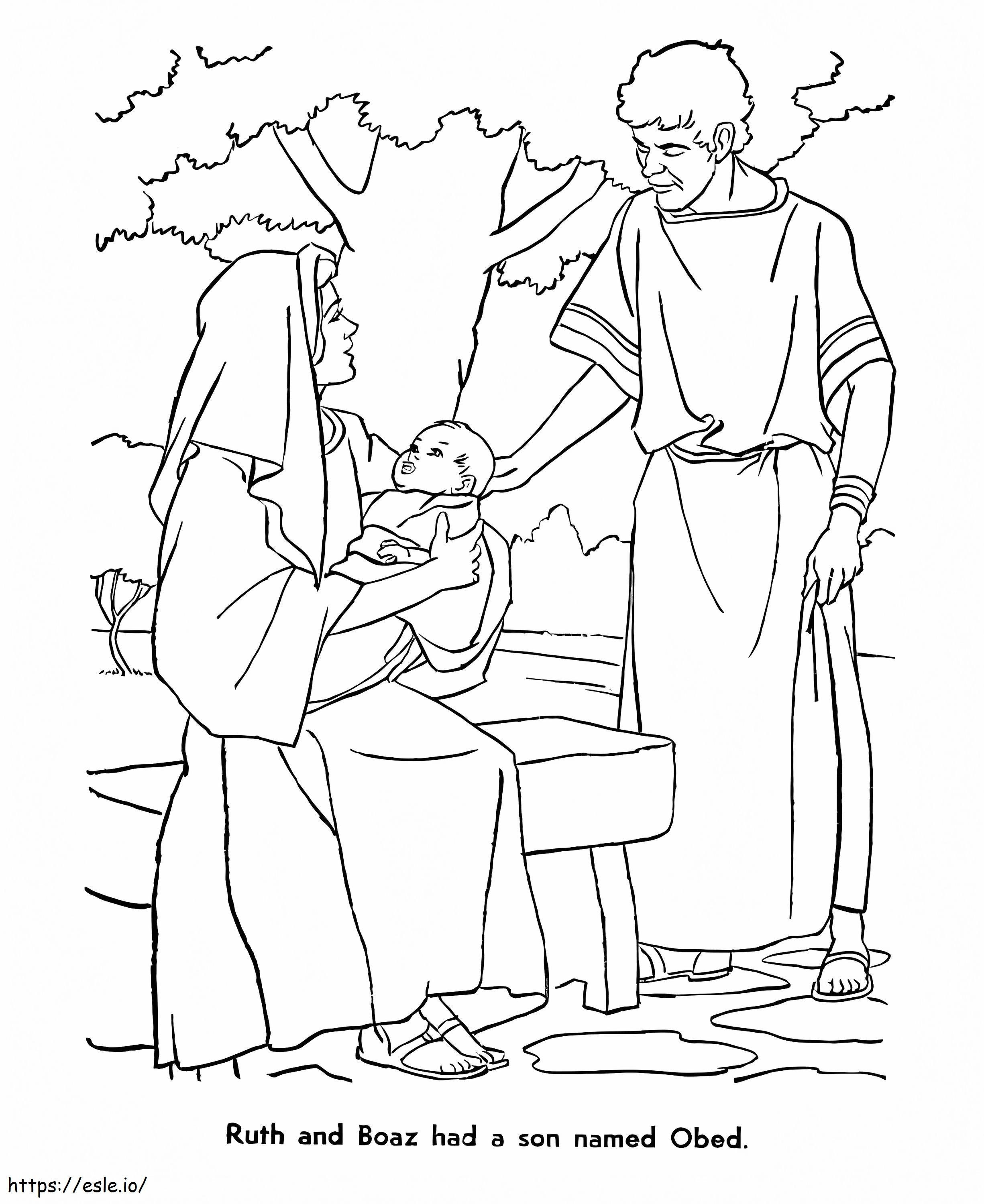 Ruth And Boaz coloring page