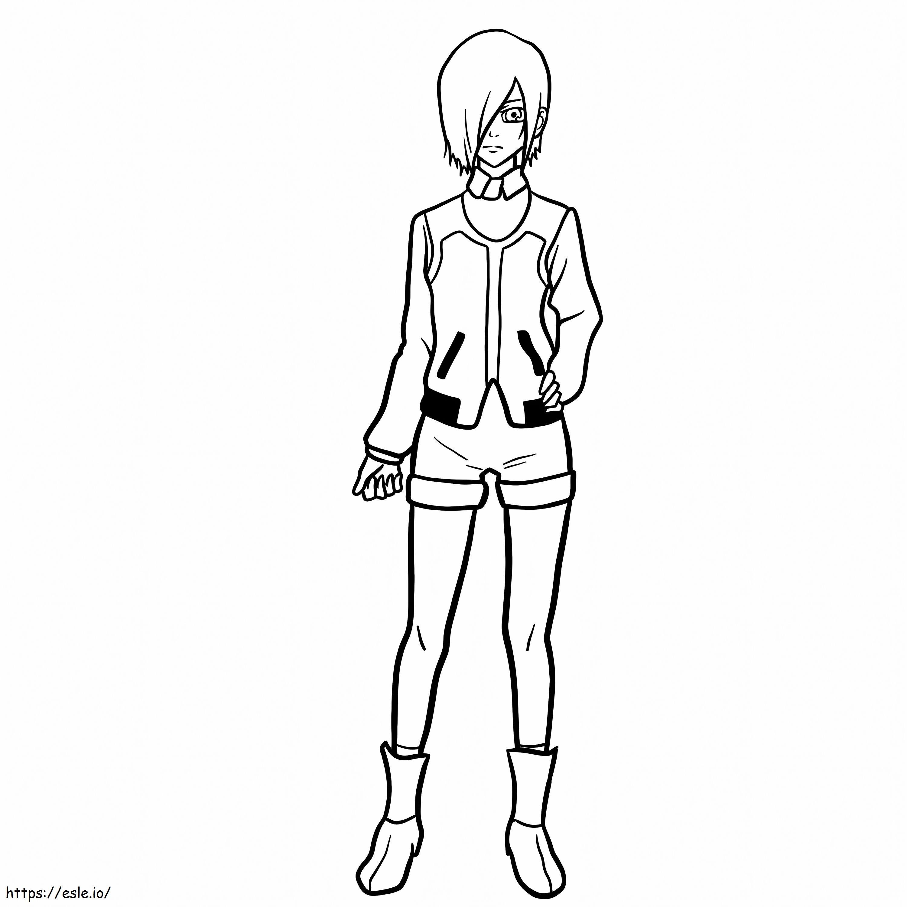 Hermosa Touka Kirishima da colorare