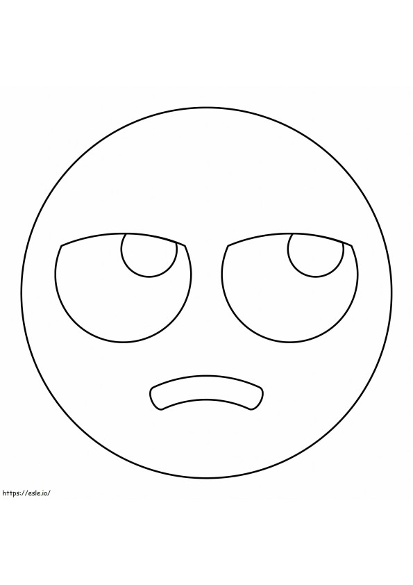 Face With Rolling Eyes coloring page