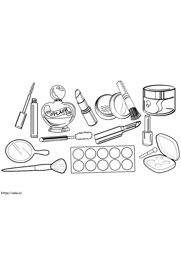 Makeup For Girls coloring page