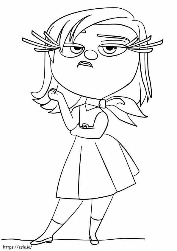 Disgust Inside Out coloring page