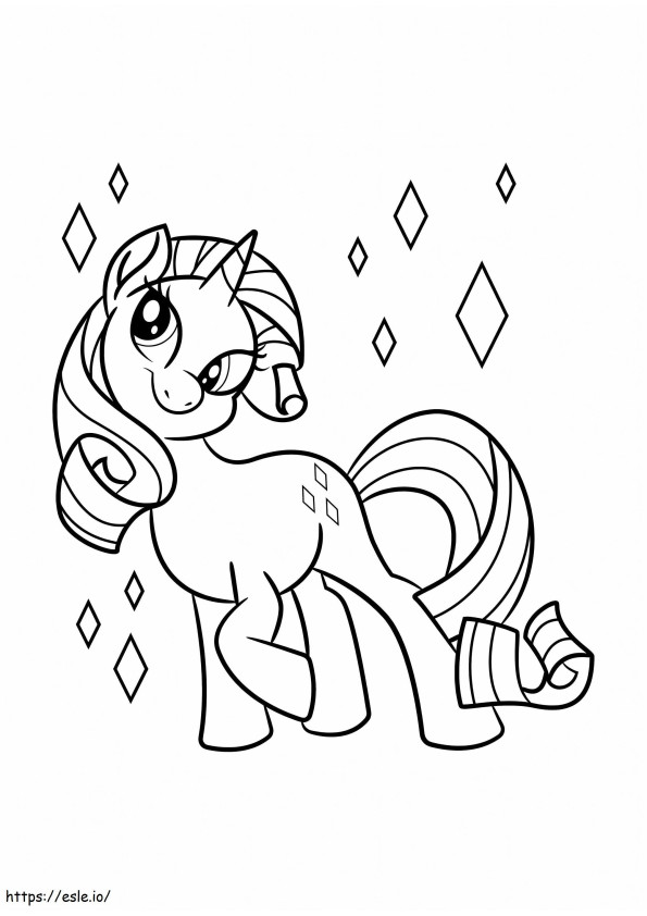 Poni sonriendo