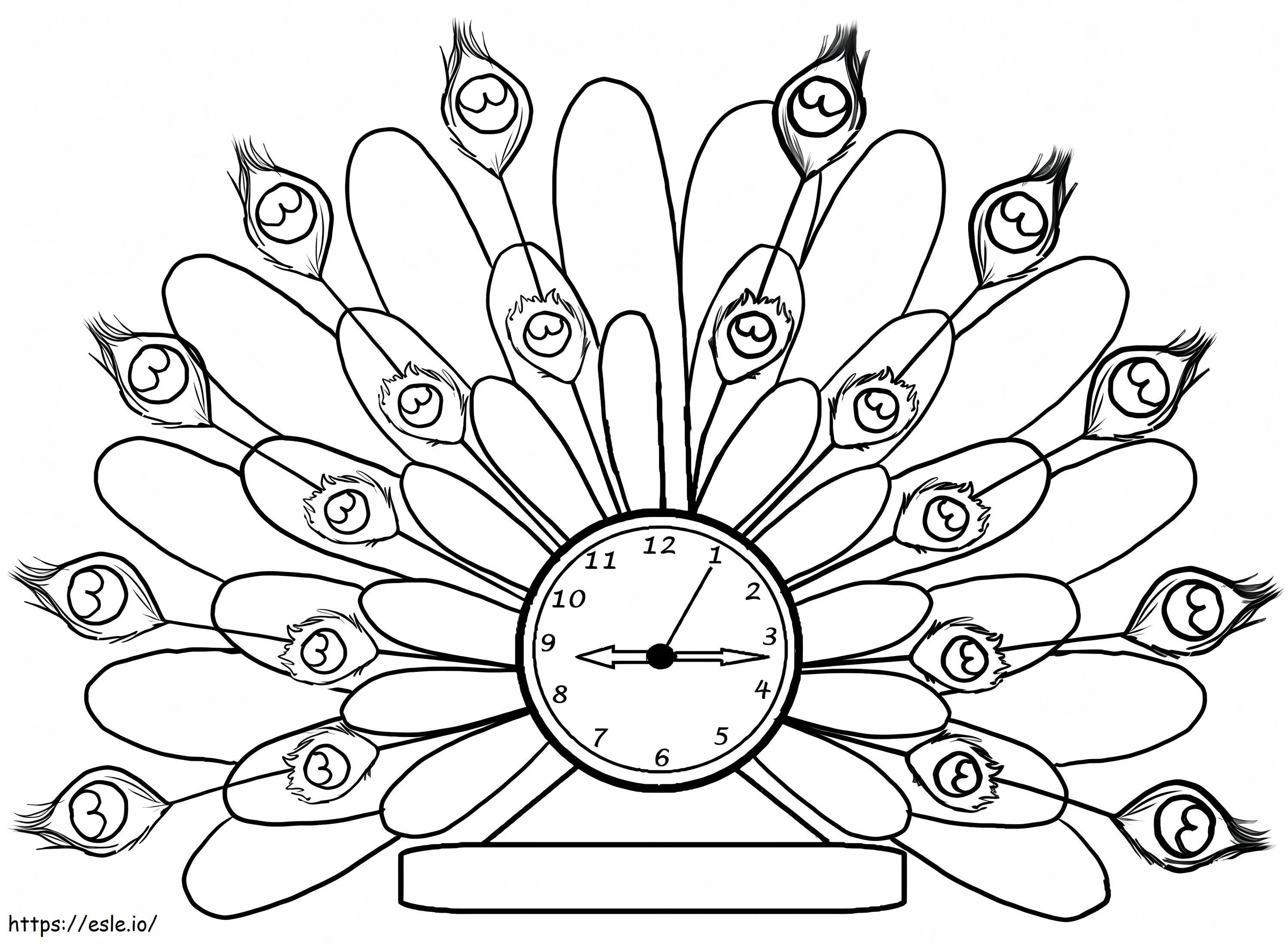Tavuskusu Saati Coloring Page