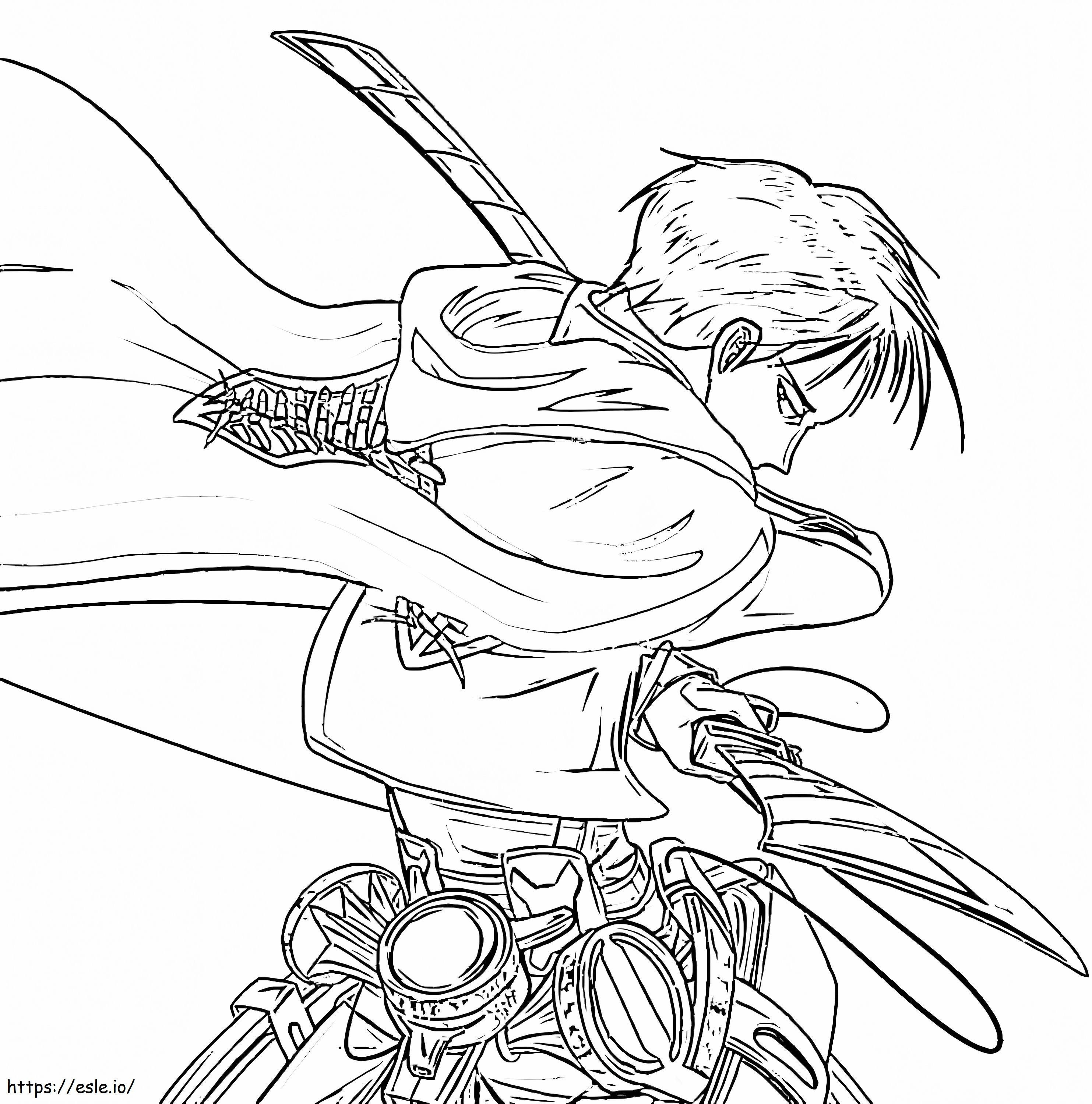 Levi Action coloring page