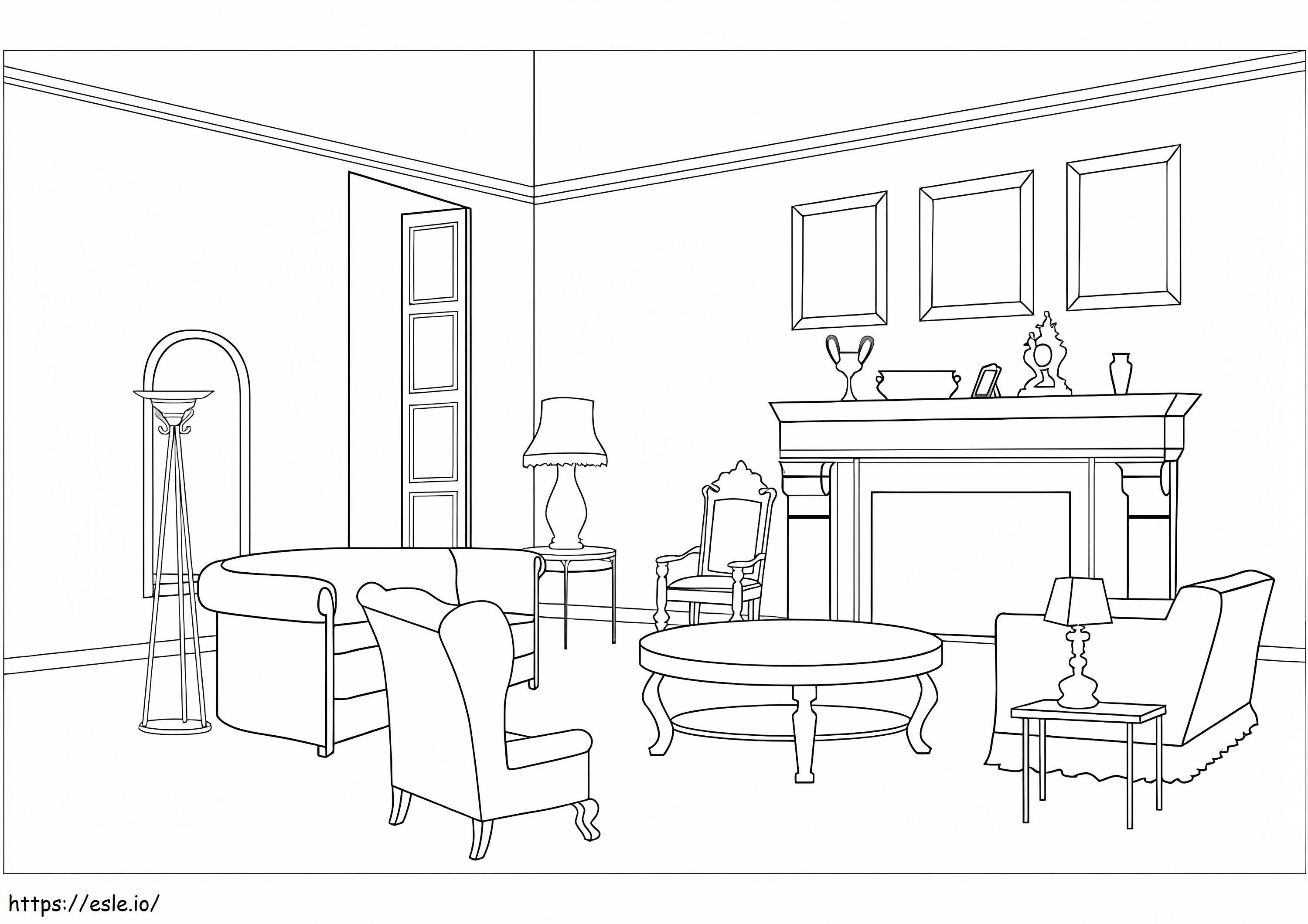Normal Living Room coloring page