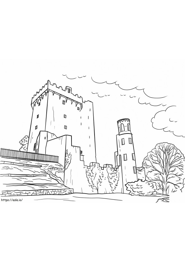 Coloriage Château de Blarney à imprimer dessin