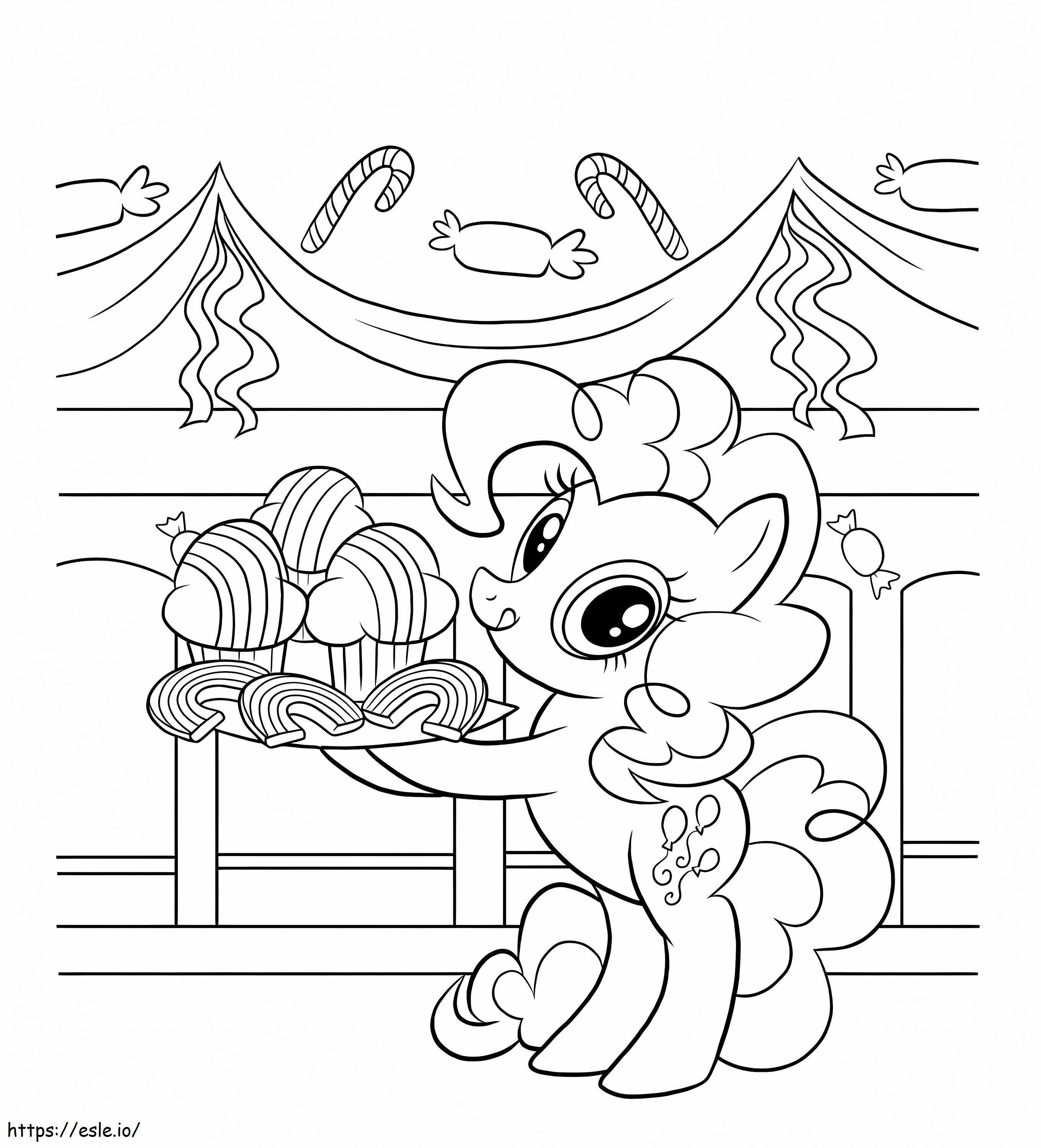 Pinkie Pie And Sweets coloring page