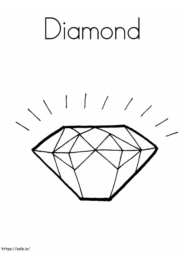 Diamant zum Ausdrucken ausmalbilder