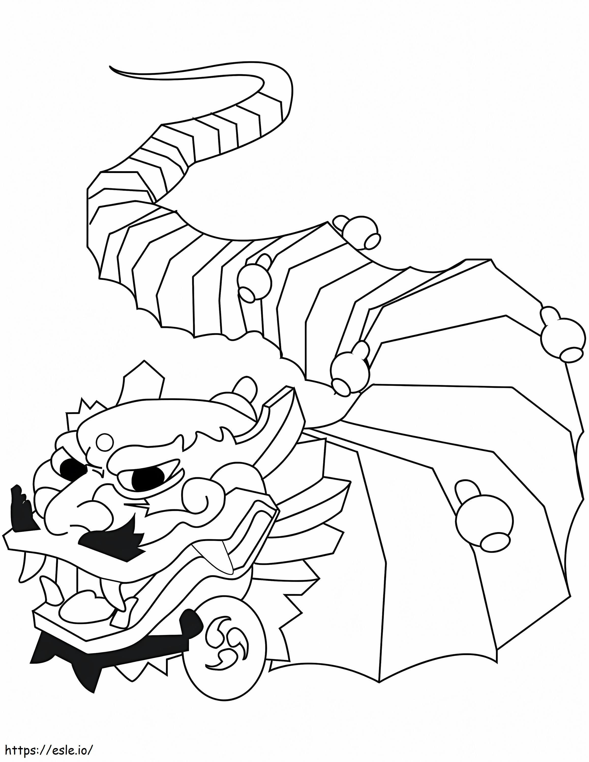 Chinese New Year Dragon coloring page