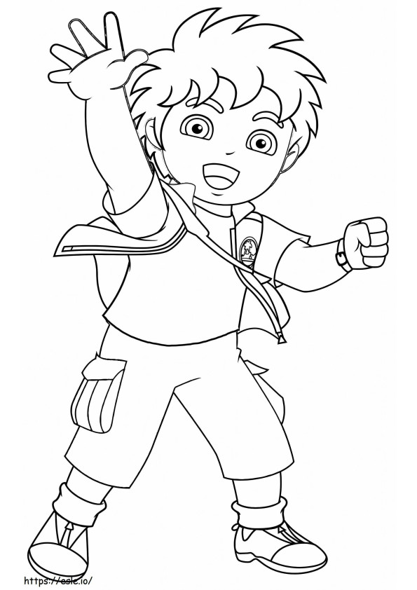 Basic Diego coloring page