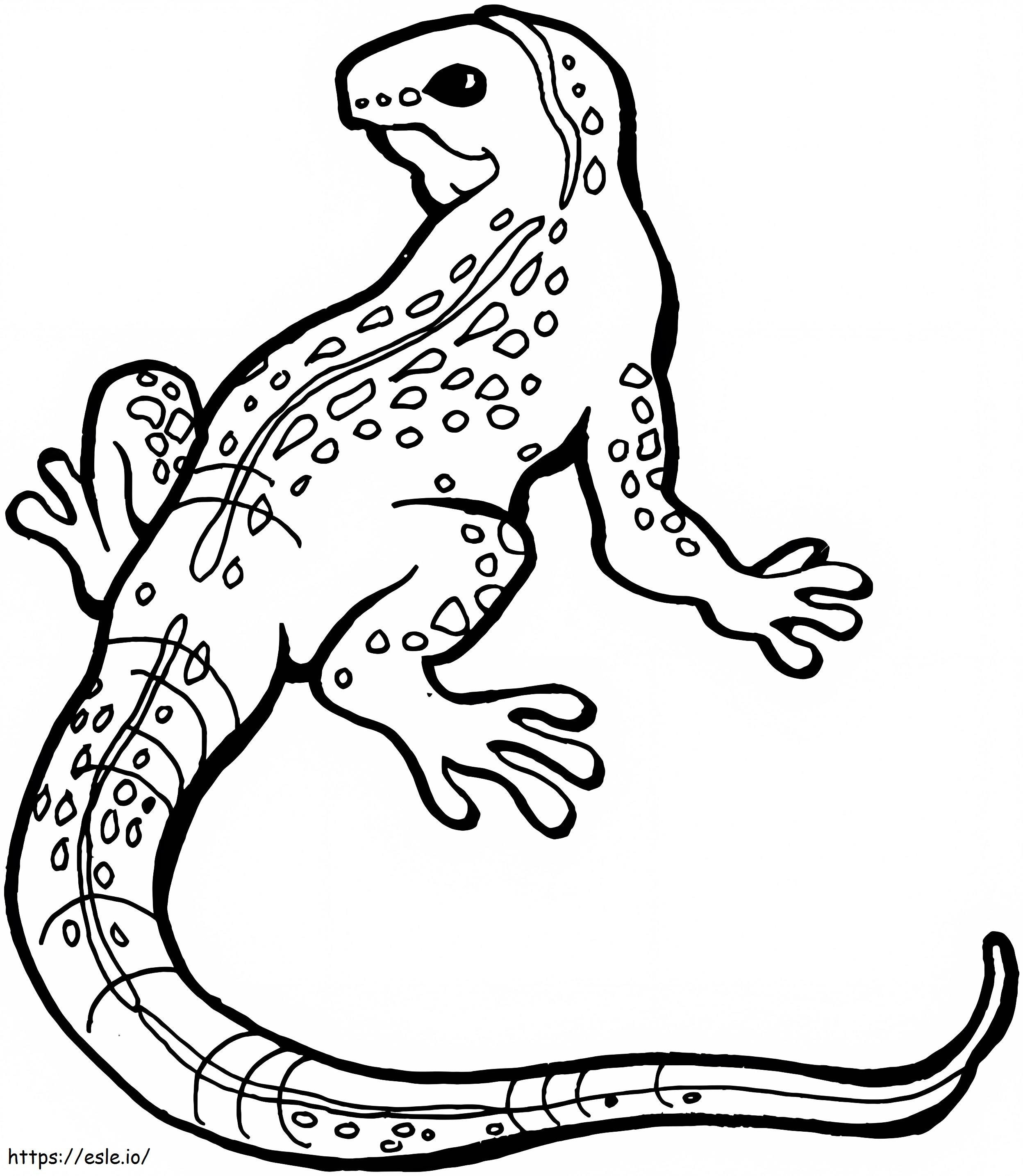 Basic Lizard coloring page