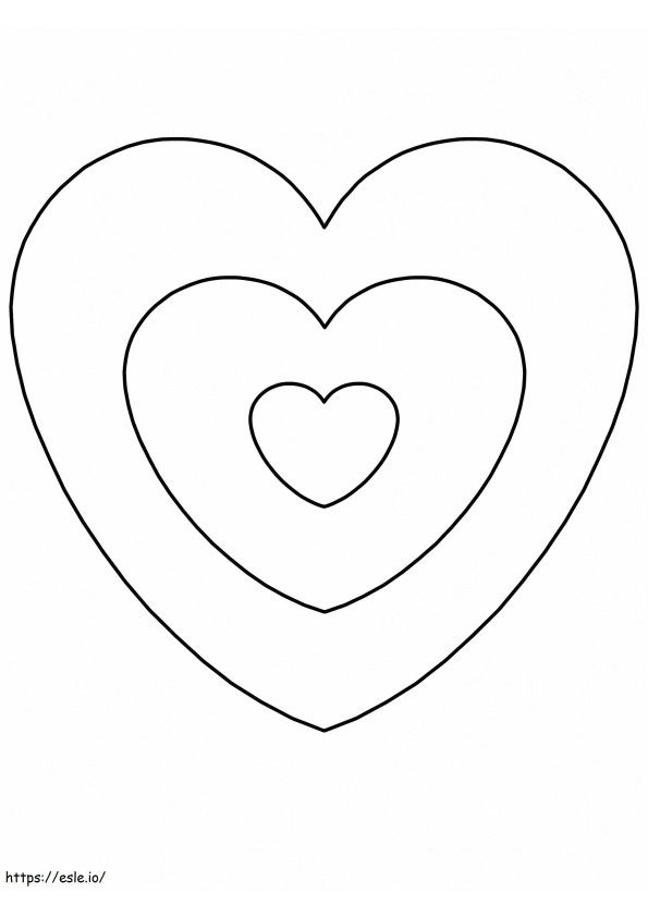 Coloriage Coeur 1 à imprimer dessin