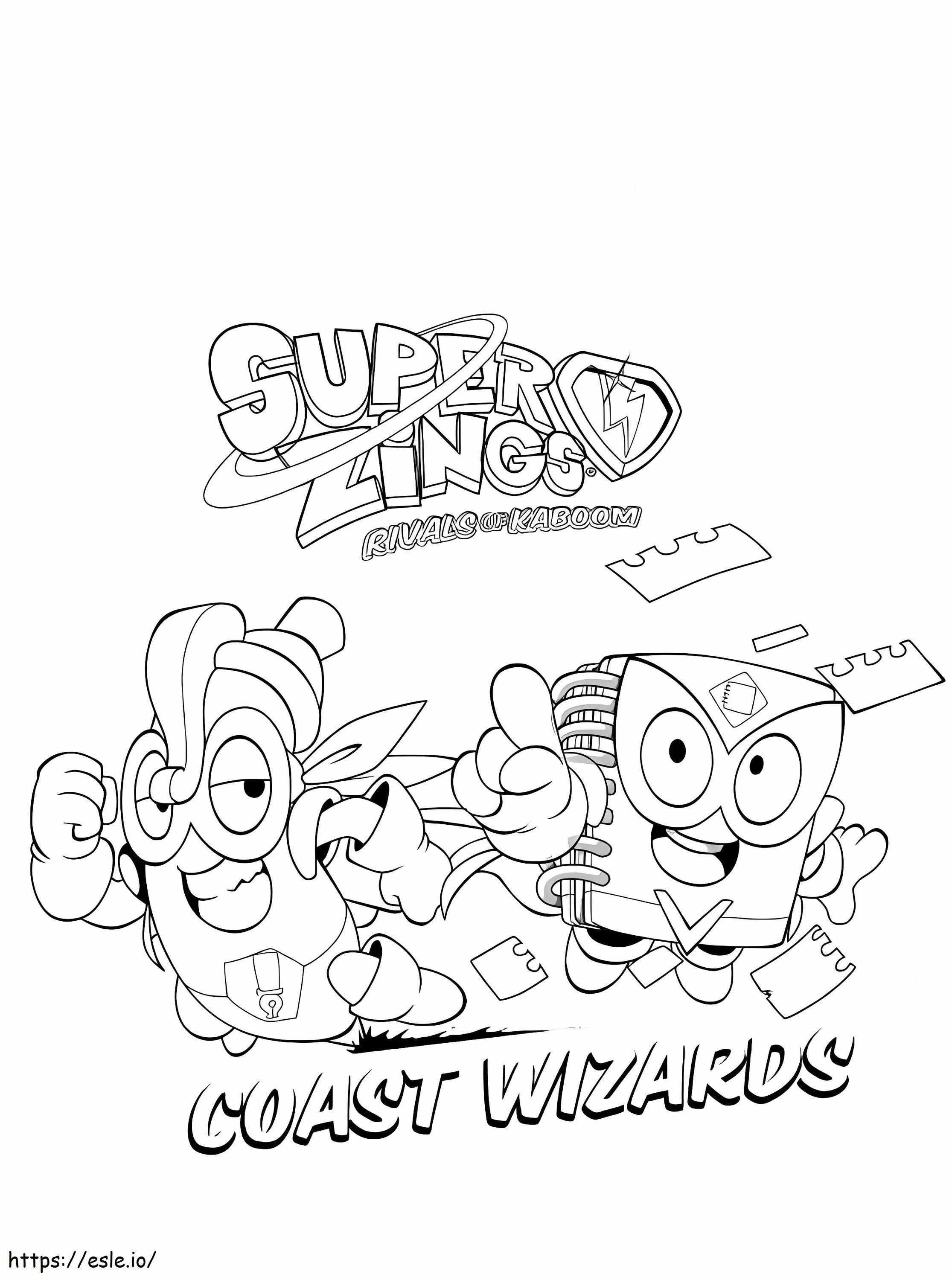 Coast Wizards Superzings coloring page