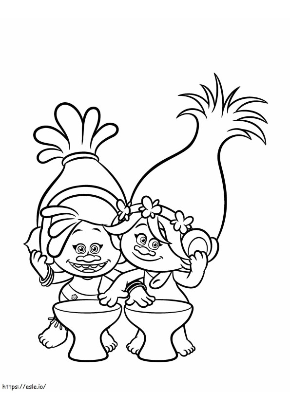 Poppy And Friend coloring page
